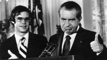 ریچارد نیکسون بعد از اعلام استعفا